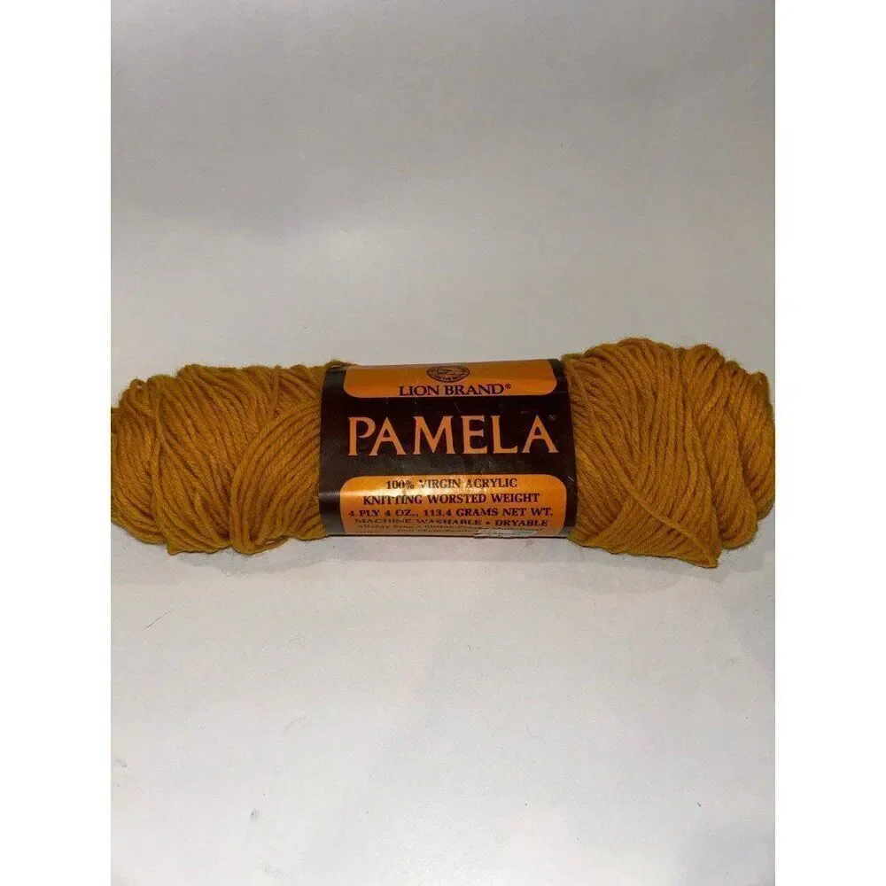 Lion Brand Sayelle 4ply 4oz acrylic antique gold vintage 1pc yarn